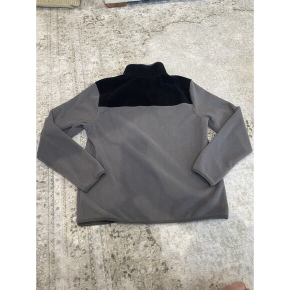 Brooks Brothers Polar Fleece Color‎ Blocked 1/2 Zip Medium Charcoal & Gray - Picture 7 of 7